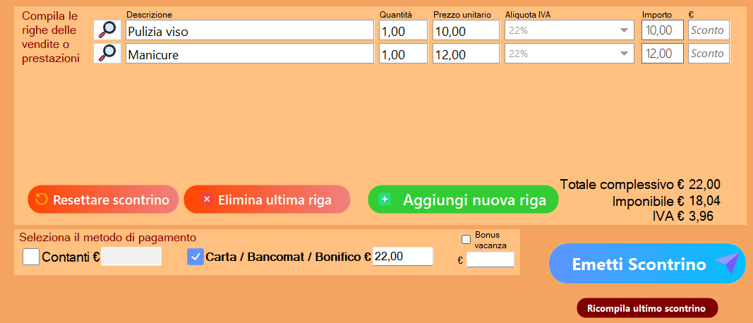 WinScontrino, il registratore di cassa per il tuo centro estetico