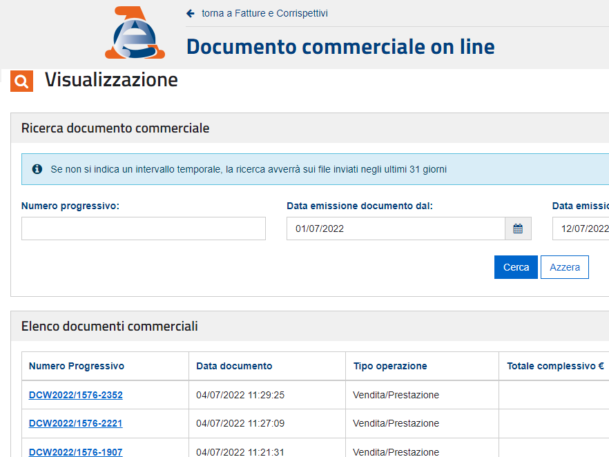 Scontrino Elettronico senza registratore di cassa